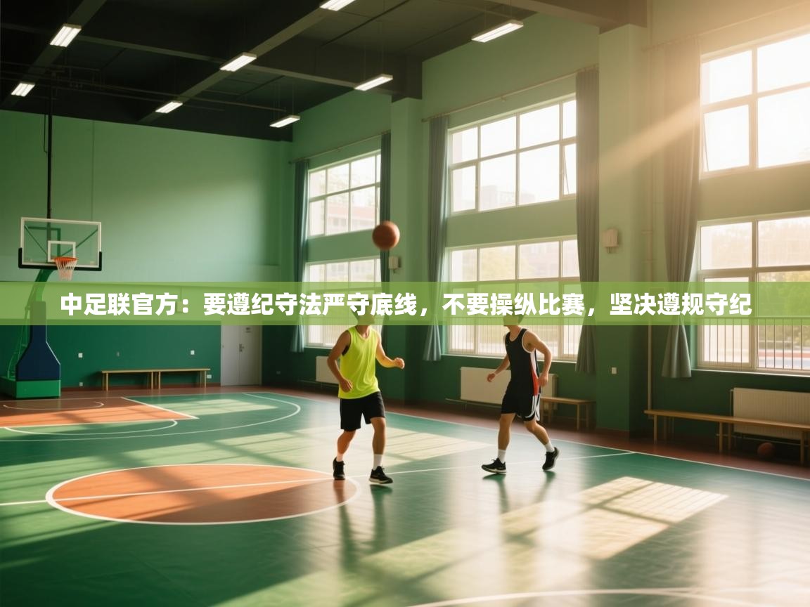 中足联官方:要遵纪守法严守底线,不要操纵比赛,坚决遵规守纪 第1张